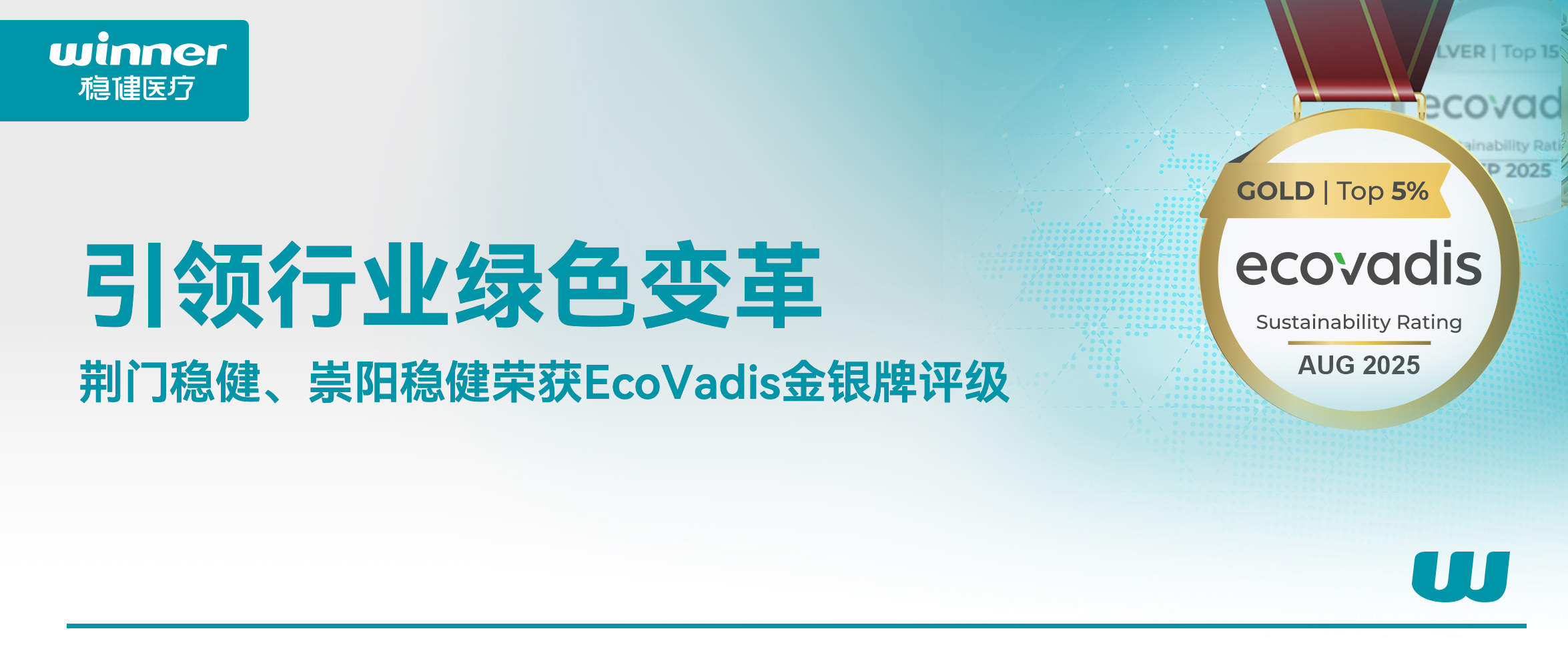 引领行业绿色刷新，荣获EcoVadis金银牌评级